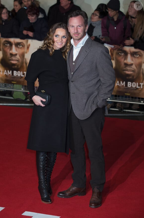 Geri Halliwell et son mari Christian Horner à la première de ‘I Am Bolt' à The Odeon à Leicester Square à Londres, le 28 novembre 2016  I Am Bolt Premiere at The Odeon, Leicester Square in London on 28 November 2016.28/11/2016 - Londres
