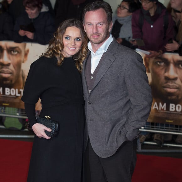 Geri Halliwell et son mari Christian Horner à la première de ‘I Am Bolt' à The Odeon à Leicester Square à Londres, le 28 novembre 2016  I Am Bolt Premiere at The Odeon, Leicester Square in London on 28 November 2016.28/11/2016 - Londres