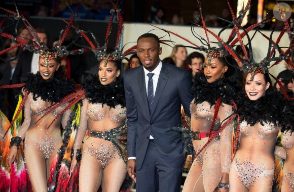 Usain Bolt à la première de 'I Am Bolt' à The Odeon à Leicester Square à Londres, le 28 novembre 2016.