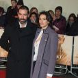 Robert Pirès et sa femme Jessica Lemarié-Pirès à la première de 'I Am Bolt' à The Odeon à Leicester Square à Londres, le 28 novembre 2016.