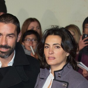 Robert Pirès et sa femme Jessica Lemarié-Pirès à la première de 'I Am Bolt' à The Odeon à Leicester Square à Londres, le 28 novembre 2016.