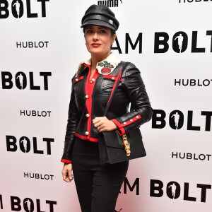 Salma Hayek à la première de 'I Am Bolt' à The Odeon à Leicester Square à Londres, le 28 novembre 2016.