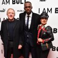 Francois-Henri Pinault, Usain Bolt et Salma Hayek à la première de 'I Am Bolt' à The Odeon à Leicester Square à Londres, le 28 novembre 2016.