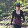 Exclusif - Lisa Rinna fait son jogging à Beverly Hills. Los Angeles, le 19 octobre 2016.