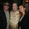 Paul-Loup Sulitzer, Gilbert Montagné et sa femme Nicole - Soirée de lancement du livre "Le Guide de Sulitzer de l'Île Maurice" de Paul-Loup Sulitzer au restaurant "Les Petites Sorcières" à Paris, le 28 novembre 2016.
