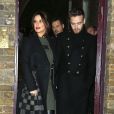 Cheryl Cole enceinte et son compagnon Liam Payne à la sortie de la chorale de Noël de l'église de St James à Londres, le 29 November 2016.