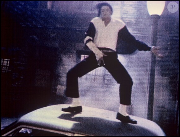 Michael Jackson dans son clip Dirty Diana, image datée du 28 novembre 1991