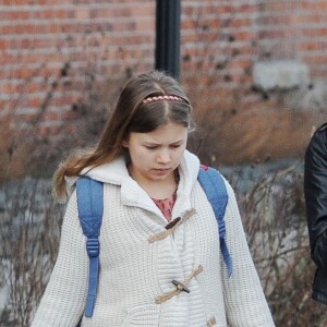 Exclusif - Michelle Williams se promène avec sa fille Matilda Ledger dans les rues de New York, le 8 mars 2016