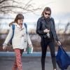 Exclusif - Michelle Williams se promène avec sa fille Matilda Ledger dans les rues de New York, le 8 mars 2016