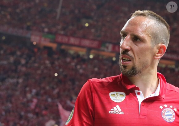 Franck Ribery lors du match Bayern Munich/Borussia Dortmund à l'Olympic Stadium de Berlin, le 21 mai 2016.