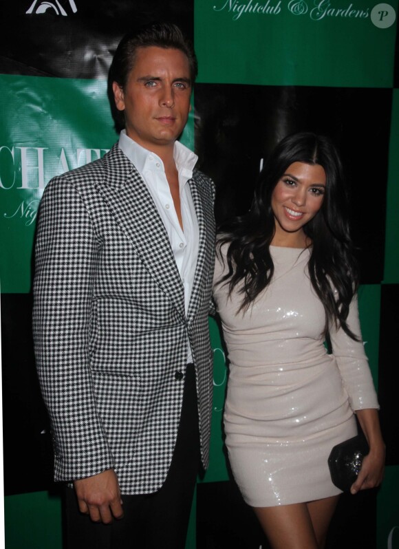 Scott Disick fête son anniversaire avec Kourtney Kardashian à Las Vegas le 27 mai 2011.
