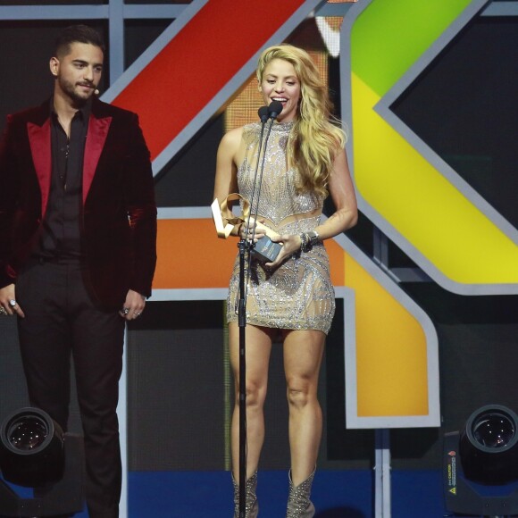 Shakira à la cérémonie des 40èmes Music Awards à Barcelone, le 1er décembre 2016.
