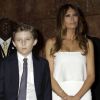 Barron Trump, Melania Trump - Donald Trump se déclare candidat à l'investiture républicaine pour la présidentielle de 2016 lors d'une conférence à New York, le 16 juin 2015.