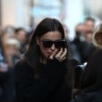 Irina Shayk, enceinte, à Paris, le 29 novembre 2016.