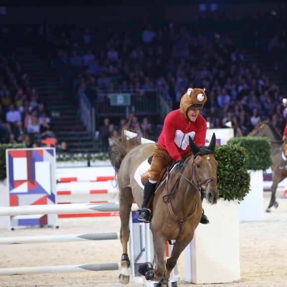 Benjamin Castaldi - Pro-Am for Charity présenté par Hyatt lors de la troisième journée du Longines Masters de Paris 2016 au parc des expositions de Villepinte le 3 décembre 2016. © Dominique Jacovides-Cyril Moreau