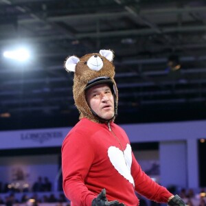 Benjamin Castaldi - Pro-Am for Charity présenté par Hyatt lors de la troisième journée du Longines Masters de Paris 2016 au parc des expositions de Villepinte le 3 décembre 2016. © Dominique Jacovides-Cyril Moreau