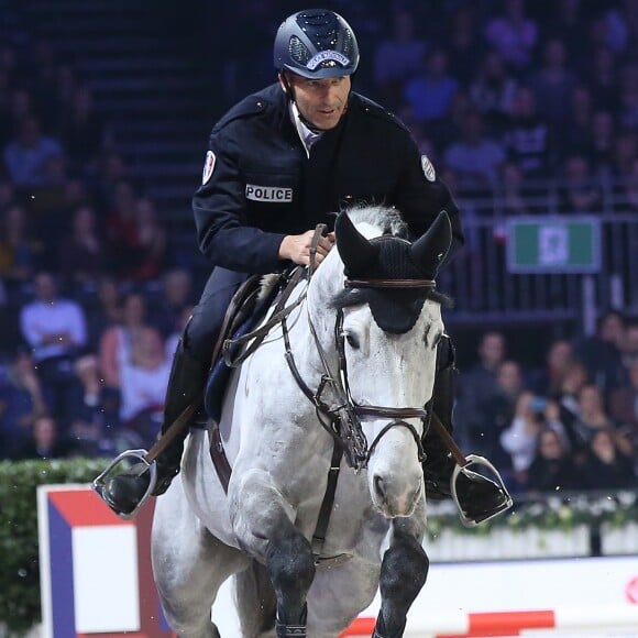 Nicolas Canteloup - Pro-Am for Charity présenté par Hyatt lors de la troisième journée du Longines Masters de Paris 2016 au parc des expositions de Villepinte le 3 décembre 2016. © Dominique Jacovides-Cyril Moreau