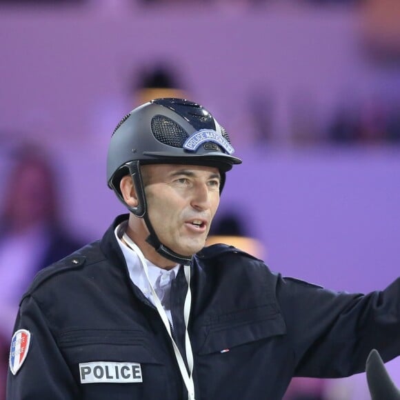 Nicolas Canteloup - Pro-Am for Charity présenté par Hyatt lors de la troisième journée du Longines Masters de Paris 2016 au parc des expositions de Villepinte le 3 décembre 2016. © Dominique Jacovides-Cyril Moreau