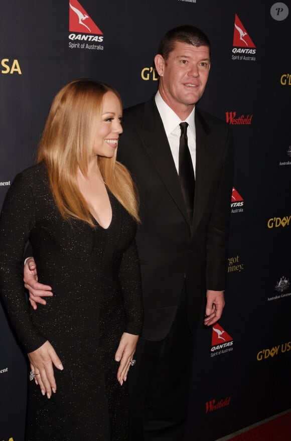 Mariah Carey et son compagnon James Packer à la soirée G'Day à Los Angeles le 28 janvier 2016. © CPA / BESTIMAGE 28/01/2016 - Los Angeles