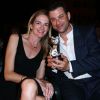 Jimmy Kimmel et Molly Mcnearney à la Soirée du Festival Global Film & Music à Ischia en Italie le 12 juillet 2015. Le couple attend actuellement son deuxième enfant.