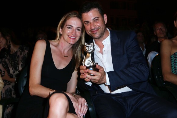 Jimmy Kimmel et Molly Mcnearney à la Soirée du Festival Global Film & Music à Ischia en Italie le 12 juillet 2015. Le couple attend actuellement son deuxième enfant.