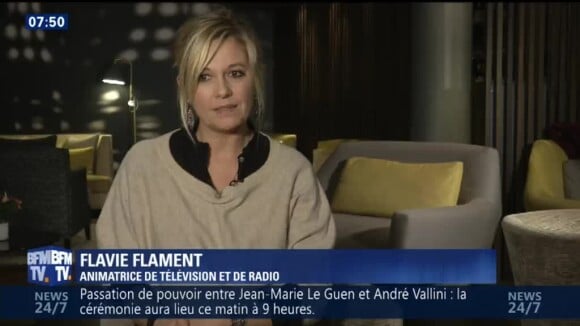 Flavie Flament s'exprime à propos de David Hamilton sur BFMTV le 7 décembre 2016.