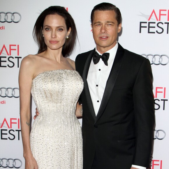 Angelina Jolie et son mari Brad Pitt - Première de "By the Sea" à Los Angeles le 5 novembre 2015. © CPA/Bestimage