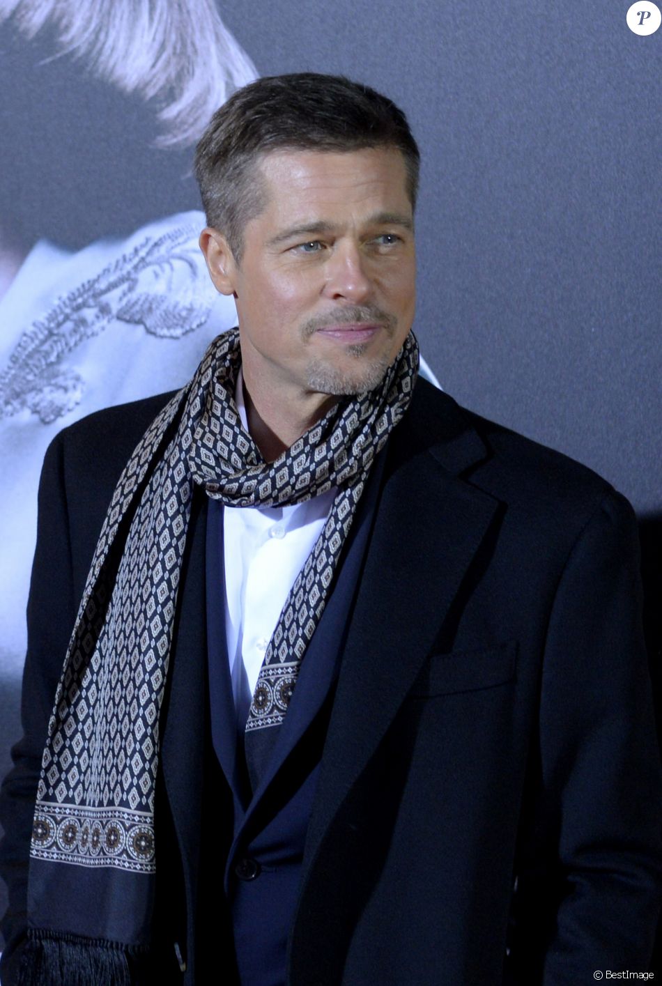 Brad Pitt lors de la première de &quot;Alliés&quot; (Allied) au cinéma Callao à Madrid, Espagne, le 22 novembre 2016.