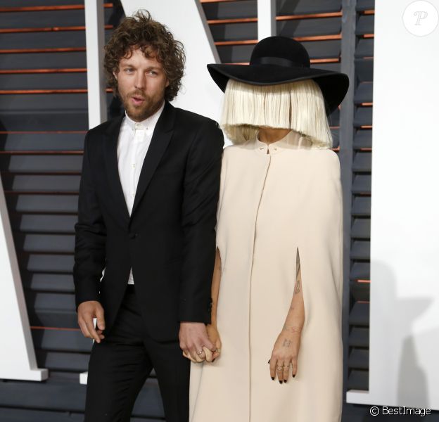 Erik Anders Lang et Sia - People à la soirée "Vanity Fair Oscar Party" à Hollywood, le 22 février 2015.