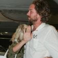  Sia Furler avec son compagnon Erik Anders Lang &agrave; Los Angeles, le 12 juillet 2014. 