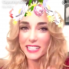 Capucine Anav en blonde, sur Snapchat, dimanche 11 décembre 2016