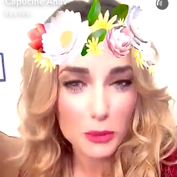 Capucine Anav dévoile sa nouvelle couleur sur Snapchat, dimanche 11 décembre 2016