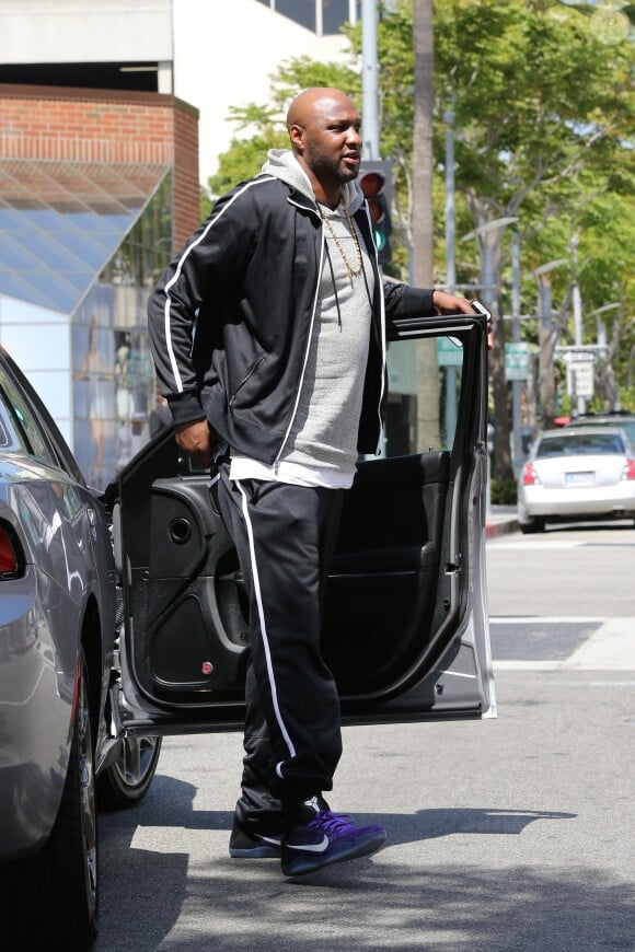 Lamar Odom à Beverly Hills, Los Angeles, le 29 avril 2016.