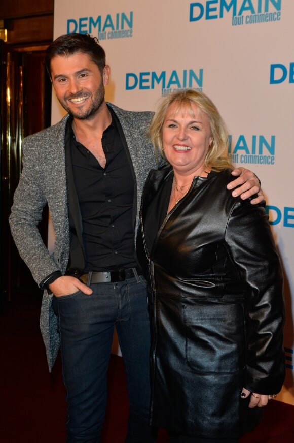 Christophe Beaugrand, Valérie Damidot - Avant première du film "Demain tout commence" au Grand Rex à Paris le 28 novembre 2016. © Coadic Guirec/Bestimage