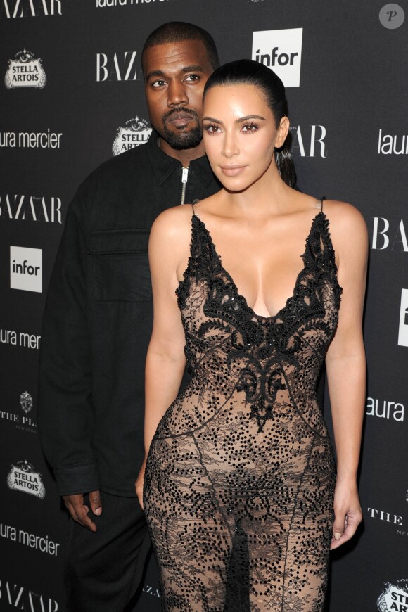 Kim Kardashian et Kanye West au Plaza Hotel à New York, le 9 septembre 2016.