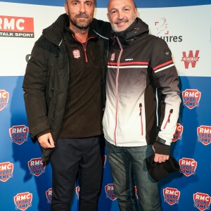 Frank Leboeuf et Christophe Dugarry - Photocall de la cérémonie des RMC Sport Games Awards aux Menuires le 9 décembre 2016.