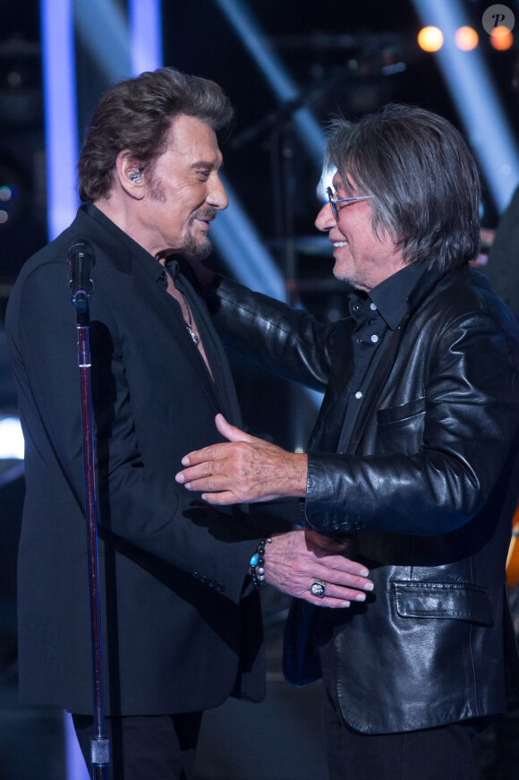 Exclusif  - Jacques Dutronc - Enregistrement de l'émission "Le Grand Show : Spécial Johnny Hallyday", qui sera diffusée sur France 2 le 28 novembre © Cyril Moreau / Bestimage