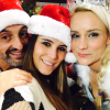Karine Ferri fête Noël avec Elodie Gossuin chez RFM. Photo postée sur Twitter le 23 décembre 2016.