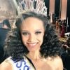 Alicia Aylies lors de son sacre au concours Miss France 2017 le 17 décembre 2016 à Montpellier