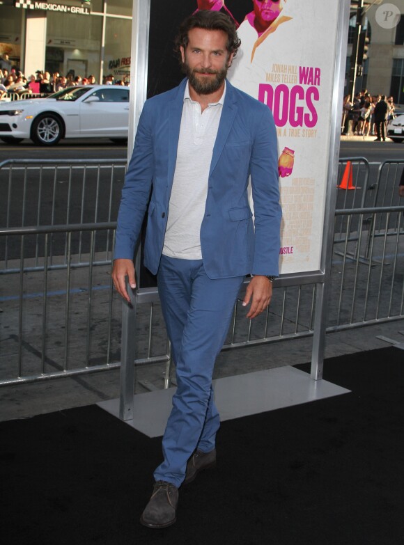 Bradley Cooper à la première de "War Dogs" à Los Angeles, le 15 août 2016.