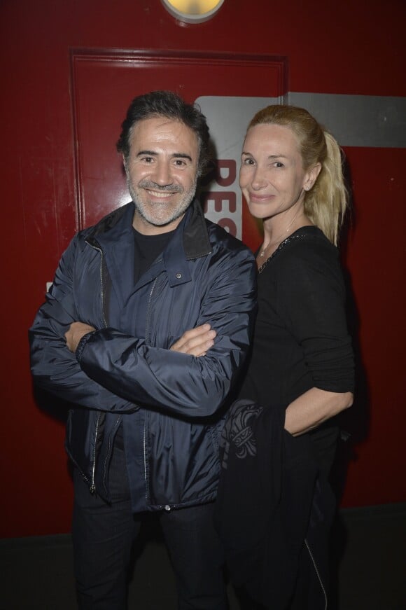 José Garcia et sa femme Isabelle Doval - People au concert de Patrick Bruel au Zénith de Paris le 31/05/2013