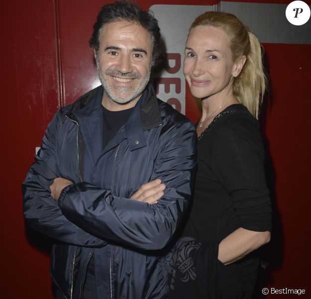 José Garcia et sa femme Isabelle Doval - People au concert de Patrick Bruel au Zénith de Paris le 31/05/2013