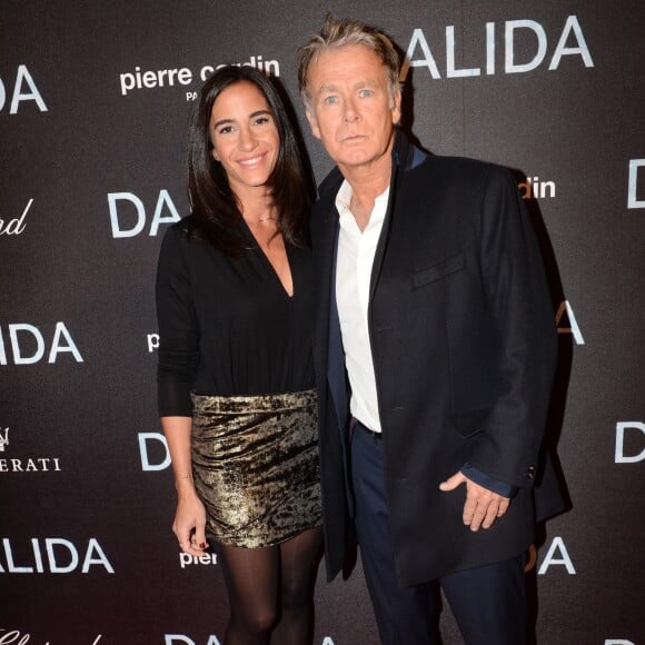 Franck Dubosc et sa femme Danièle - Avant-première du film "Dalida" à L'Olympia, Paris le 30 novembre 2016.