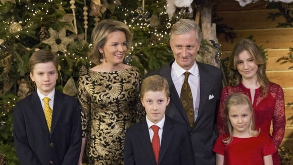 Philippe et Mathilde de Belgique : Au concert de Noël avec leurs enfants