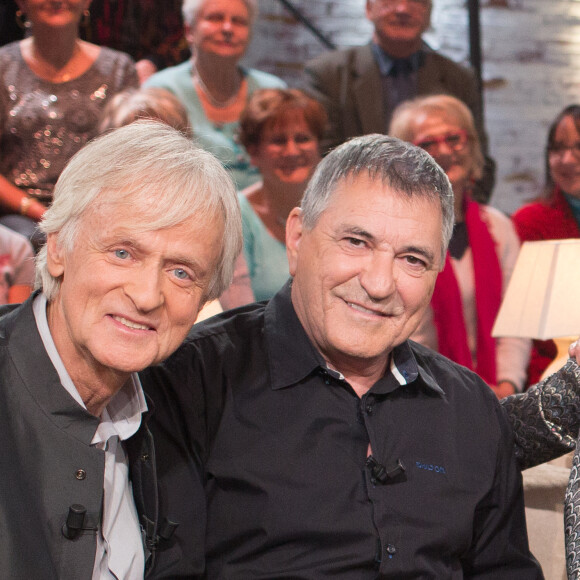 Exclusif - Dave et Jean-Marie Bigard - Enregistrement de l'émission "Même Le Dimanche" présentée par Dave et Wendy Bouchard à La Plaine Saint-Denis, le 5 décembre 2016. Diffusion sur France 3 le 1er janvier 2017.
