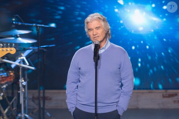 Exclusif - Daniel Guichard - Enregistrement de l'émission "Même Le Dimanche" présentée par Dave et Wendy Bouchard à La Plaine Saint-Denis, le 5 décembre 2016. Diffusion sur France 3 le 1er janvier 2017.