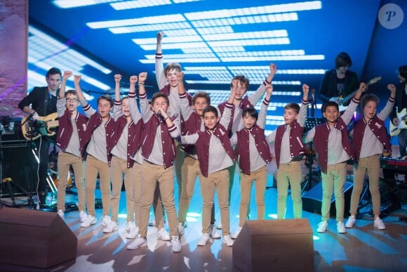 Exclusif - Le groupe New Poppys - Enregistrement de l'émission "Même Le Dimanche" présentée par Dave et Wendy Bouchard à La Plaine Saint-Denis, le 5 décembre 2016. Diffusion sur France 3 le 1er janvier 2017.