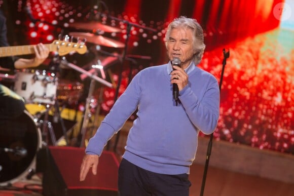 Exclusif - Daniel Guichard - Enregistrement de l'émission "Même Le Dimanche" présentée par Dave et Wendy Bouchard à La Plaine Saint-Denis, le 5 décembre 2016. Diffusion sur France 3 le 1er janvier 2017.