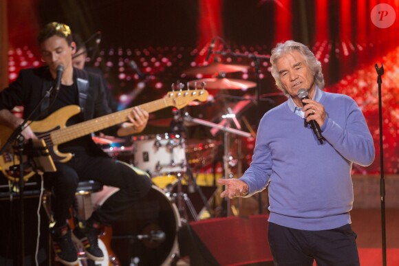 Exclusif - Daniel Guichard - Enregistrement de l'émission "Même Le Dimanche" présentée par Dave et Wendy Bouchard à La Plaine Saint-Denis, le 5 décembre 2016. Diffusion sur France 3 le 1er janvier 2017.