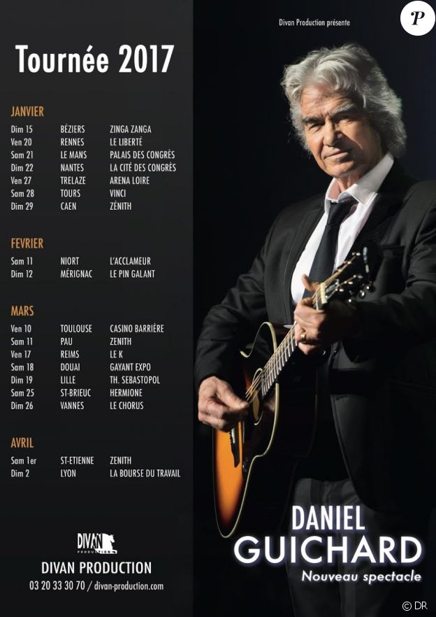 Daniel Guichard en tournée avec son nouveau spectacle dès janvier 2017.